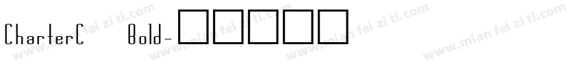 CharterC Bold字体转换